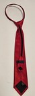 J khaki Kids Red Zipper Tie Adjustable Neck