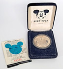 1993 Disney Mickey Mouse 65 Years With You 1oz 999 Silver Proof W box   Coa Sb10