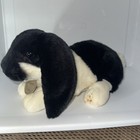 Russ Yomiko Classics Black White Lop Ear Bunny Rabbit 11  Plush Stuffed Animal