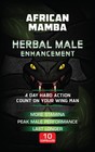 African Mamba Male Enhancement Supplement For Men   Natural Energy Support 10ct