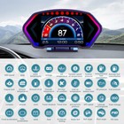 Ancel P3 Gps Heads Up Display Obd2 Tachometer Gauge Meter Speedometer Water Temp