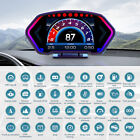 Obd2 gps Hud Gauge Car Digital Head Up Display Speedometer Turbo Rpm Alarm Temp