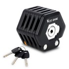 West Biking Mini Foldable Bike Chain Lock Bicycle Lock Keys Bracket Black 78cm