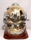 18  Brass Diving Divers Helmet Mark V Us Navy Copper Marine Deep Scuba Base Gift