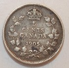 1905  Canada 5 Cents