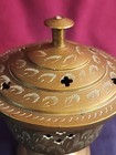 Vintage Brass Handcrafted Footed Incense Burner