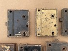 Outstanding Lot Of  11   Antique Door Rim Locks  Cast Iron Locks Applied On Door