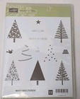Stampin Up  Festival Of Trees Clear Stamp Set   Punch Bundle 0545