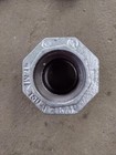 Lot Of 4 Threaded 1  F Npt Gmi1 00 Std Union 150  Galvanized Malleable Iron