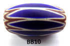 Great Oval Antique Venetian Chevron Trade Bead African Bb10 Bg 52