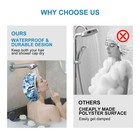 Waterproof Shower Cap For Women - 3-layer Terry Lined   Reusable Bath Cover