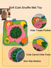 Rabbit Foraging Mat   bunny Snuffle Mat For Hamsters Puzzle Toys Green Pink 