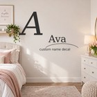 Custom Personalized Monogram Initials Name Wall Decal Sticker Vinyl Home Decor