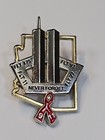 911 Never Forget Commemorative Lapel Pin Flt 175  Flt 93  Flt 11  Flt 77