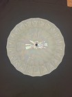 Art Deco 18  Round Irredescent Glass Ceiling  Floor Shade Fluted Edge Victorian