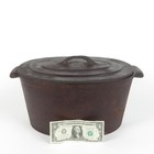 Cast Iron Roaster With Lid Vtg Oval Dutch Oven Pot With Lid