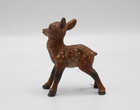 Cute Antique Austrian Vienna Cold Painted Bronze Figure Of Spotted Fawn