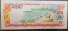 1968 Bahamas 3 Dollars P28a  B371059 Bahamas Monetary Authority  