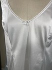 Vintage Camisole Top Size 42 Xl White Nylon Cami Top Vanity Fair Modest