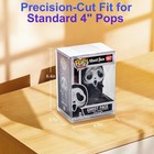 6 Pack Clear Protectors Case Compatible With Funko 4  Pop Figures  Upgraded 0 5m
