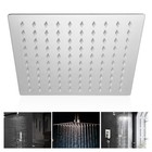 8 10 12  Stainless Steel Square Rainfall Shower Head High Pressure Top Sprayer