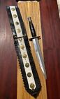 Vintage Unmarked Sterile Fairbairn Sykes Combat Knife Dagger Chrome Plated 