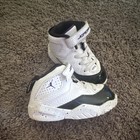 Jordan Baby High Top Sneakers Us 6 White black Colorblock Hook   Loop Logo