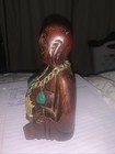 Vintage Mahogany Wood Buddha Hand Carved