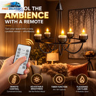 Rechargeable Tea Lights With Remote  6pcs Led Electric Flameless Flickering Cand