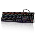 Wired Mechanical Gaming Keyboard With Blue Switch  104-key Full Size Rgb Back   