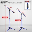 5 Core Microphone Stand 4pcs Floor 72  Adjustable W Telescoping Boom Arm