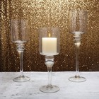 Clear Raised Cylinder Glass Vases Centerpieces And Candle Holders Decorations