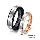 Couples Stainless Steel   Forever Love   Promise Ring Bride Groom Wedding Band