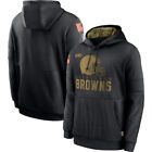 Men s Black Hooded Salute To Service Sideline Therma Sweatshirt Hoodie-b3