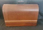 Antique Singer Sewing Machine D901632 Tested With Wooden Case W  Key Hand Drive