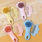 Soft Bristle Infant baby Hair Brush Comb Set For Newborn - Pink