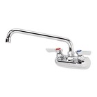 Krowne Wall Mount Kitchen Faucet - Utility Sink 4    Center Mount  10  Swing