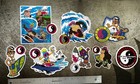 Town Country Surfboards Sticker Collectors Sticker Set 8 Lot Usa Bones Flip