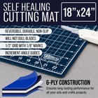 18  X 24  White blue Self Healing 6-ply Double Sided Durable Cutting Mat