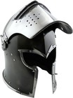 Medieval Black Barbuta Visor Helmet Roman Gladiator Armor Larp Adult Head Armor