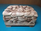 4  Russian Hand Carved Linden Wood Jewelry Trinket Box Nut Ooak Exclusive New