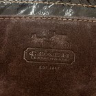 Rare  Legacy Garcia Coach Dark Brown And Black Leather Shoulder Bag