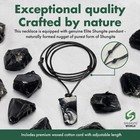 Shungite Pendant Elite Noble Stone Original Healing Crystal Karelia Russia Small
