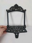 Vintage Folding Warming Shelf Wood Stove Cast Iron Ornate Architectural Salvage