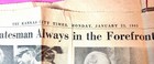 Org Newspaper Full Page  Story   Photos Of Churchill And Brochure Of His Life