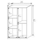 Storage Organizer Bookshelf Home Office Bookcase Shelving 5-cube Display Shelf