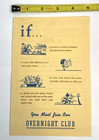 Vintage Hotel State Stats Kansas City Overnight Club Membership Hutson Ephemera