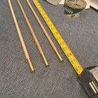 Hickory Muzzleloader Ramrod 36    L X 3 8 Diameter With Brass Ends 