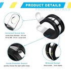 15 Pack Cable Clamps Rubber Cushioned Insulated Stainless Steel Pipe 1-1 4 Inch