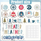 85pcs Winter Bulletin Board Decoration Kit Xmas Tree Snowmen Snowflake Cutouts W